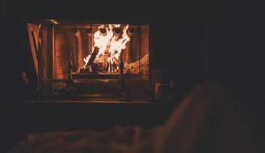 firewood burning in fireplace